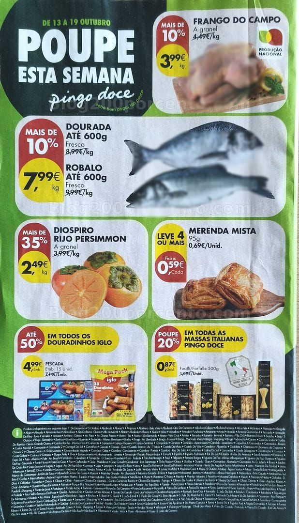 Antevisão Folheto PINGO DOCE Promoções de 13 a 19 outubro