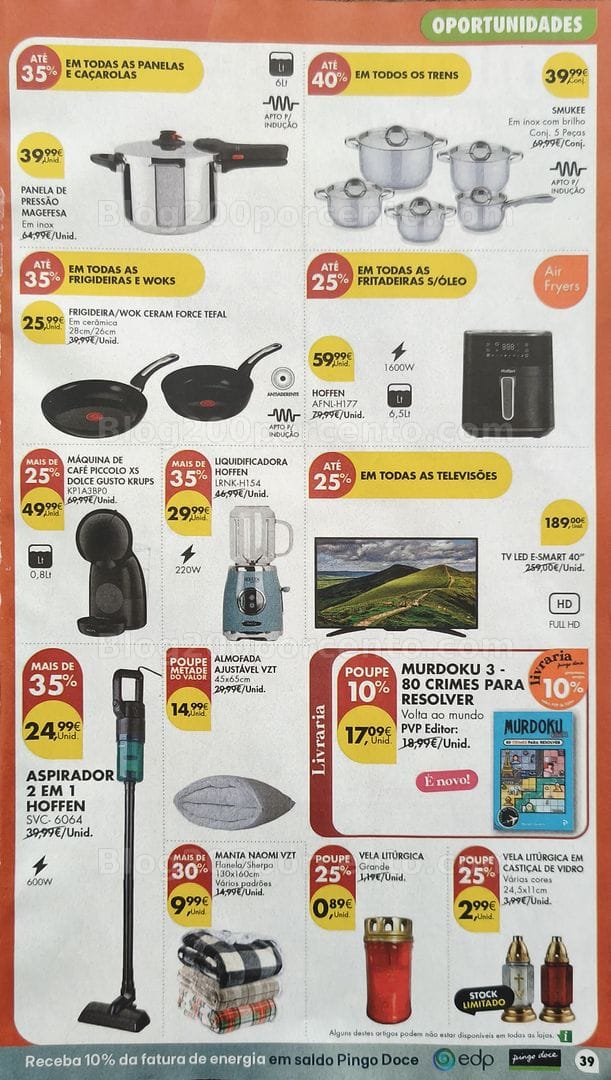 Antevisão Folheto PINGO DOCE Bazar Promoções de 27 outubro a 2 novembro