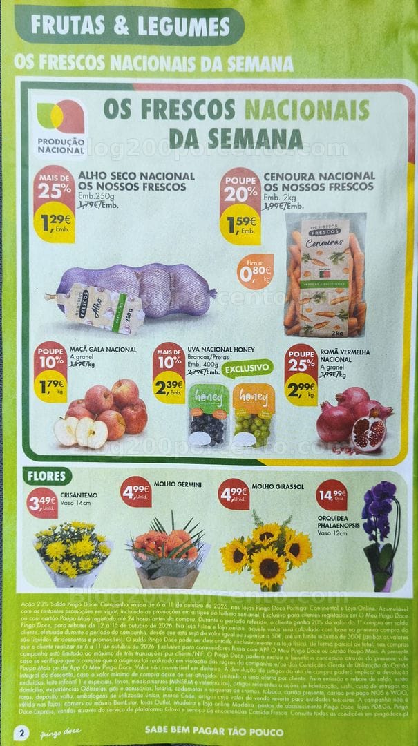 Antevisão Folheto PINGO DOCE Promoções de 6 a 12 outubro