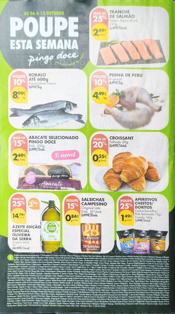 Antevisão Folheto PINGO DOCE Promoções de 6 a 12 outubro