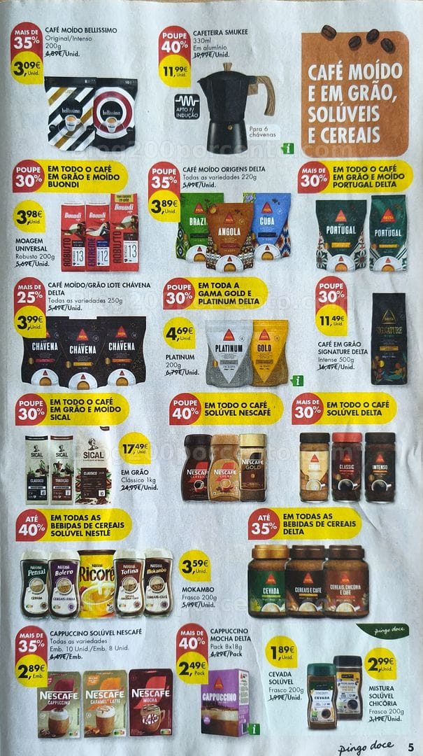 Antevisão Folheto PINGO DOCE Especial Bebidas Quentes Promoções de 13 a 26 outubro