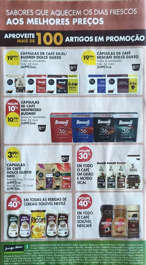 Antevisão Folheto PINGO DOCE Especial Bebidas Quentes Promoções de 13 a 26 outubro