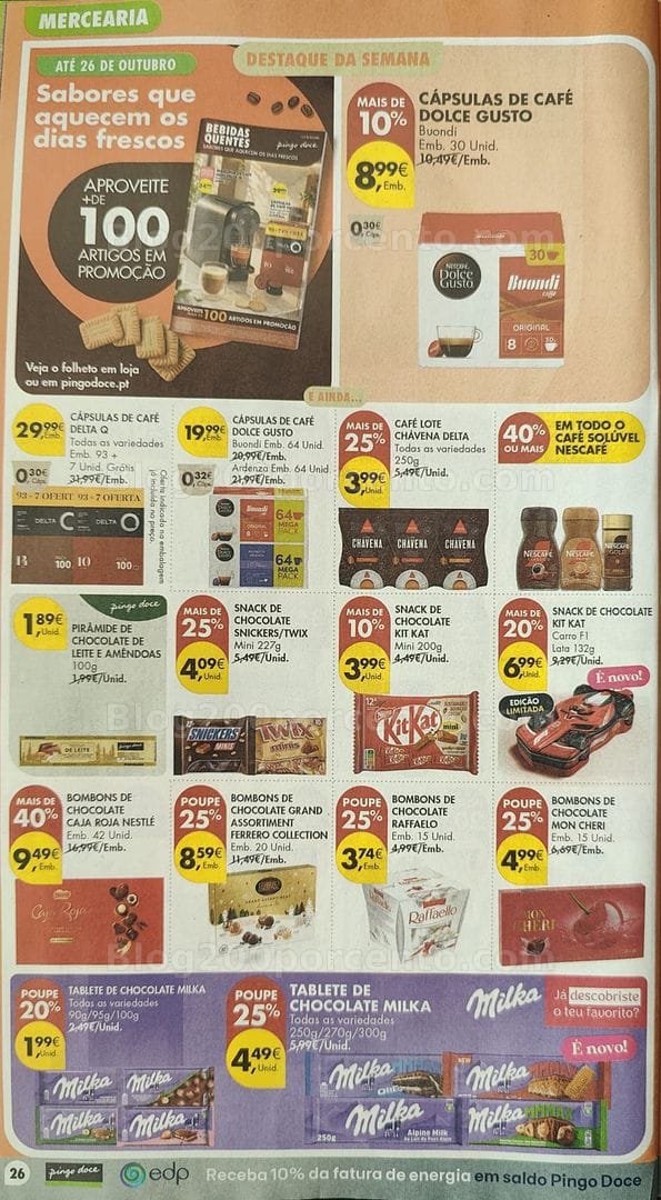 Antevisão Folheto PINGO DOCE Promoções de 20 a 26 outubro