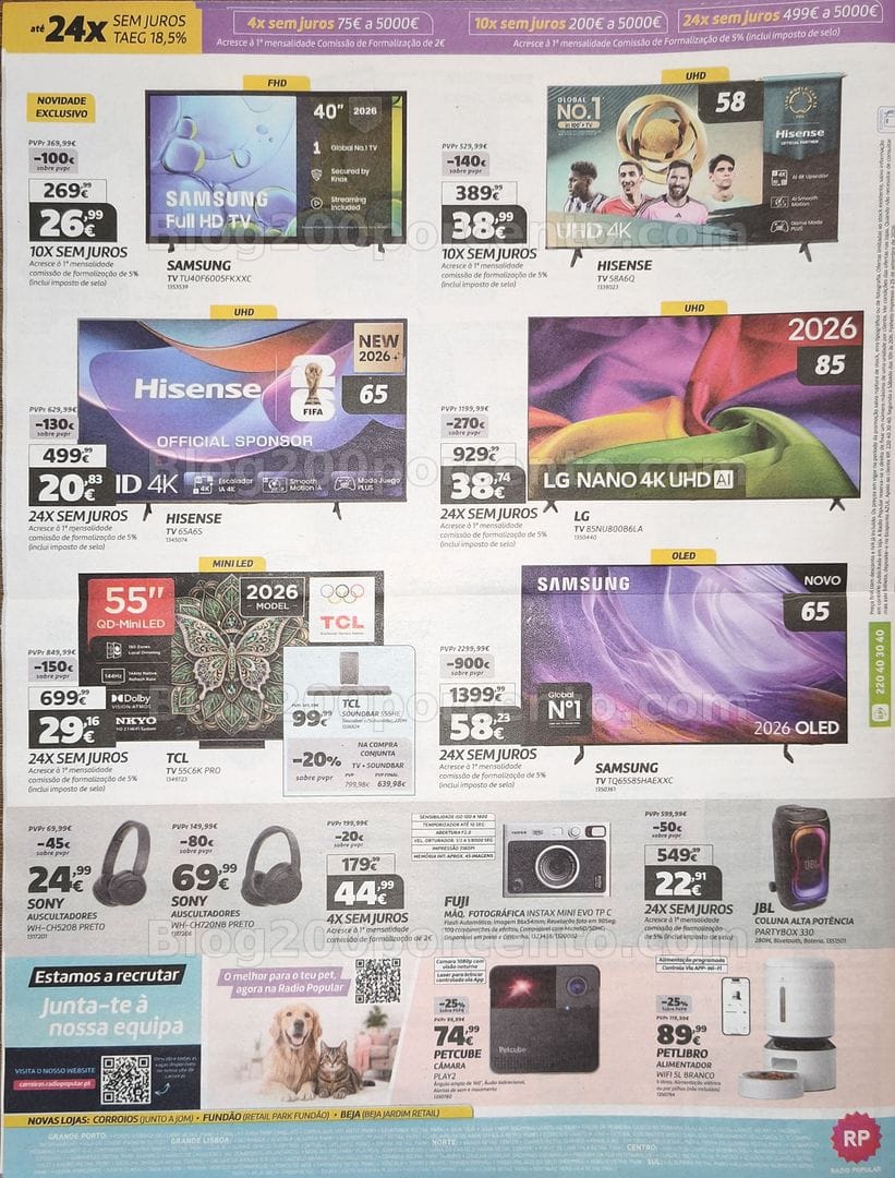 Antevisão Folheto RADIO POPULAR Promoções de 7 a 21 outubro