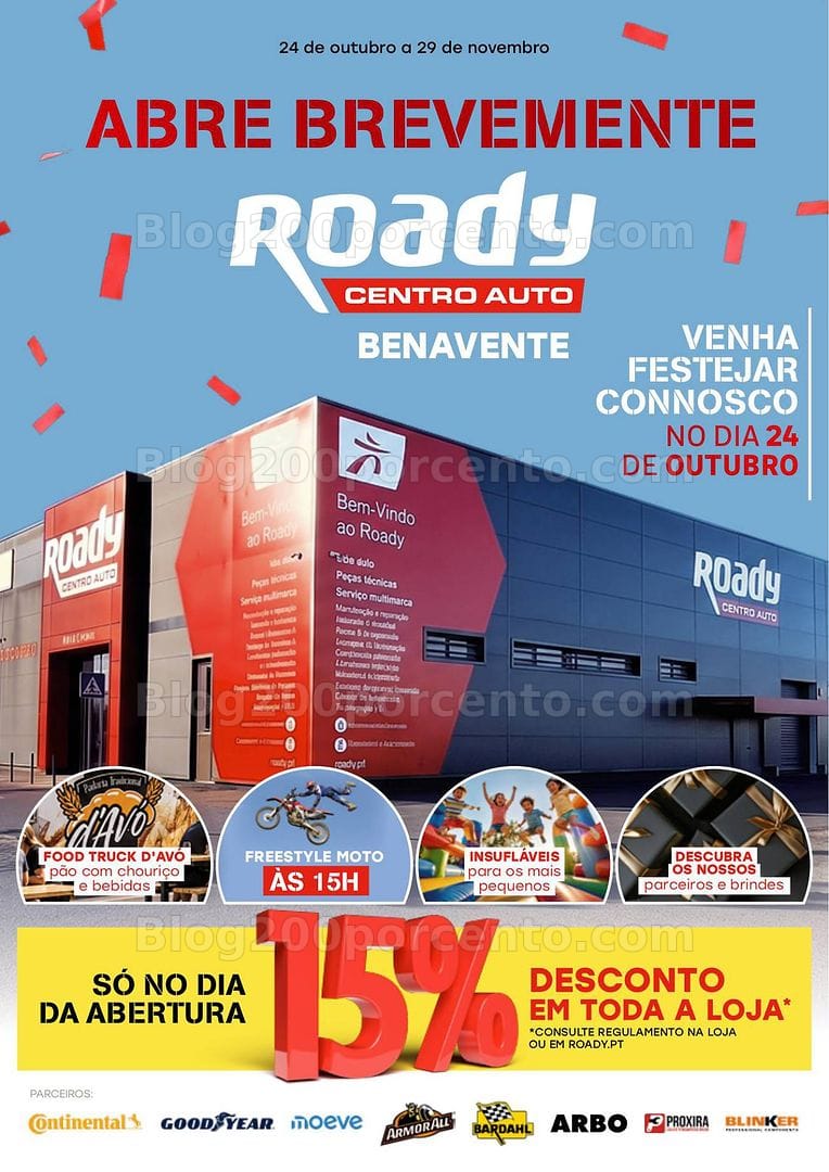 Antevisão Folheto ROADY Aberturas Promoções de 24 outubro a 29 novembro