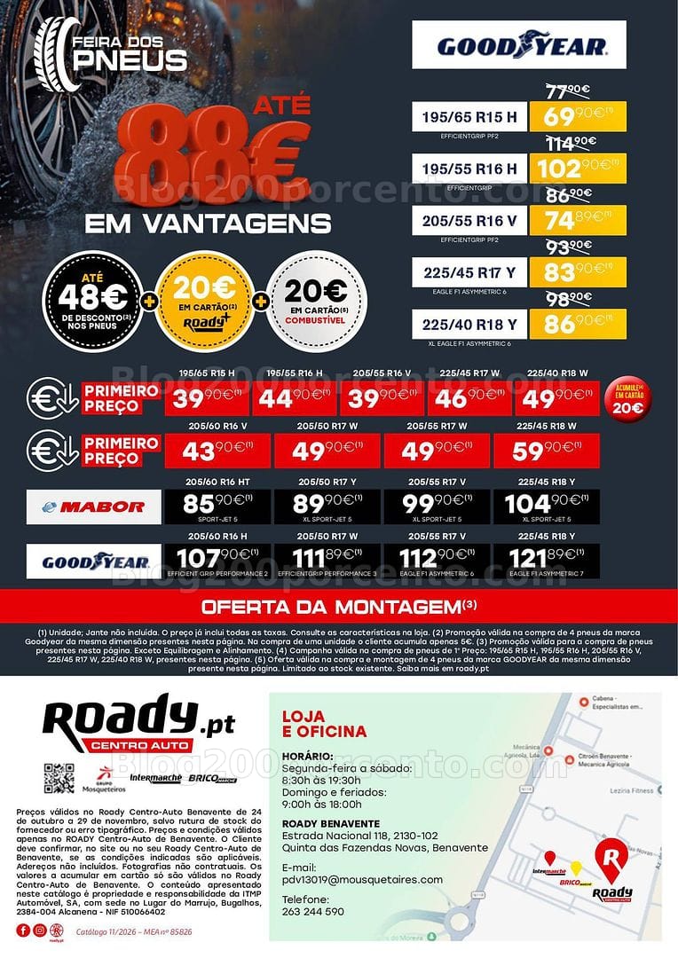Antevisão Folheto ROADY Aberturas Promoções de 24 outubro a 29 novembro