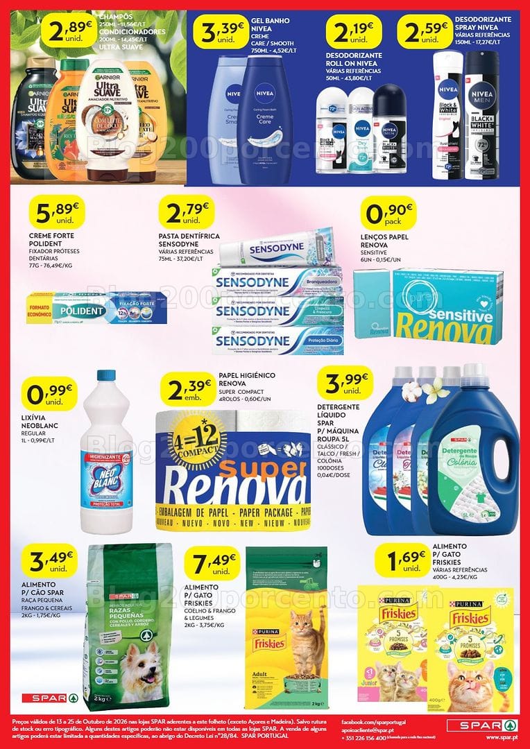 Antevisão Folheto SPAR Promoções de 13 a 25 outubro