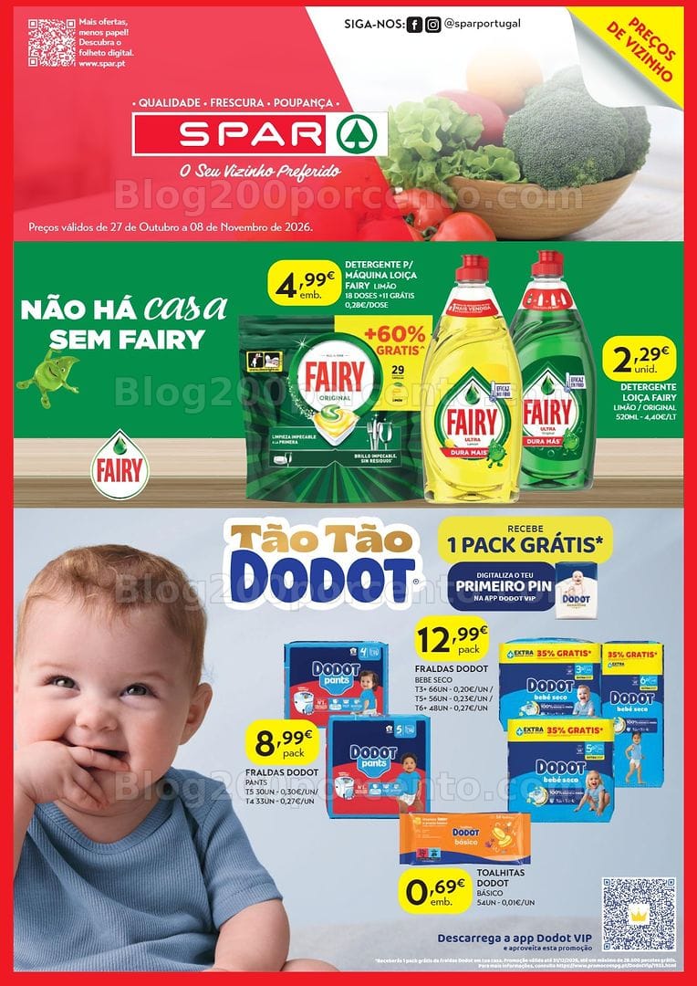 Antevisao Folheto SPAR Especial Higiene Promoções de 27 outubro a 8 novembro