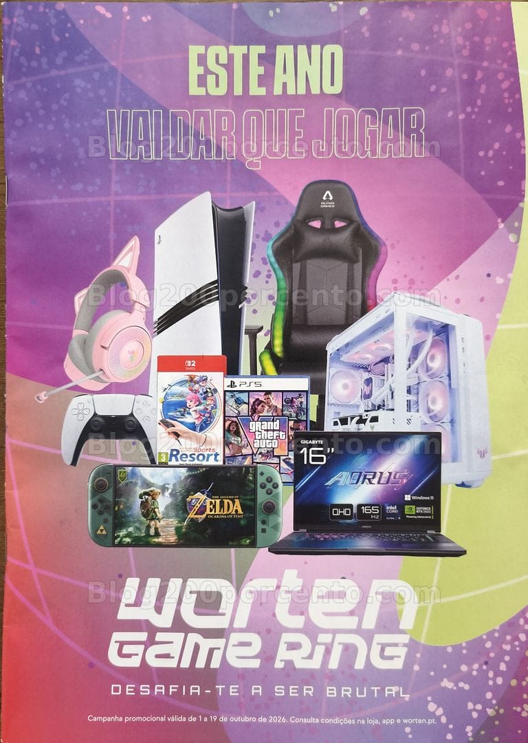 Antevisão Folheto WORTEN Game Ring Promoções de 1 a 19 outubro