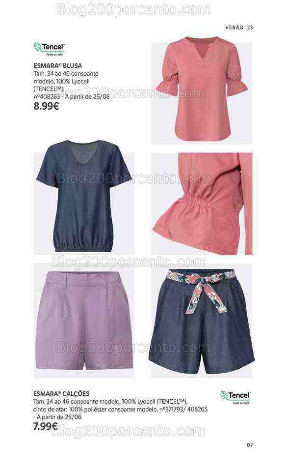 Antevisão Folheto LIDL Moda Verão Promoções a partir de 26 junho