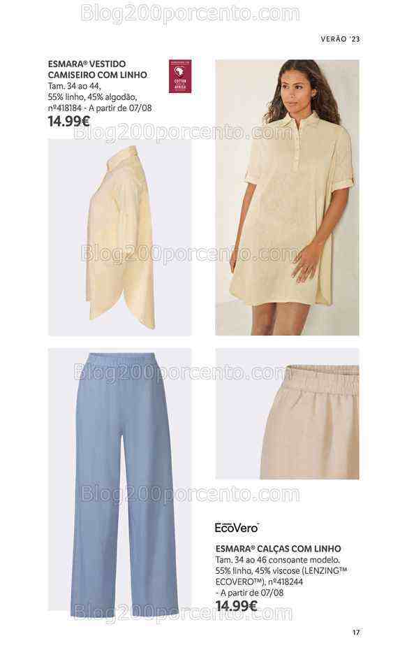 Antevisão Folheto LIDL Moda Verão Promoções a partir de 26 junho