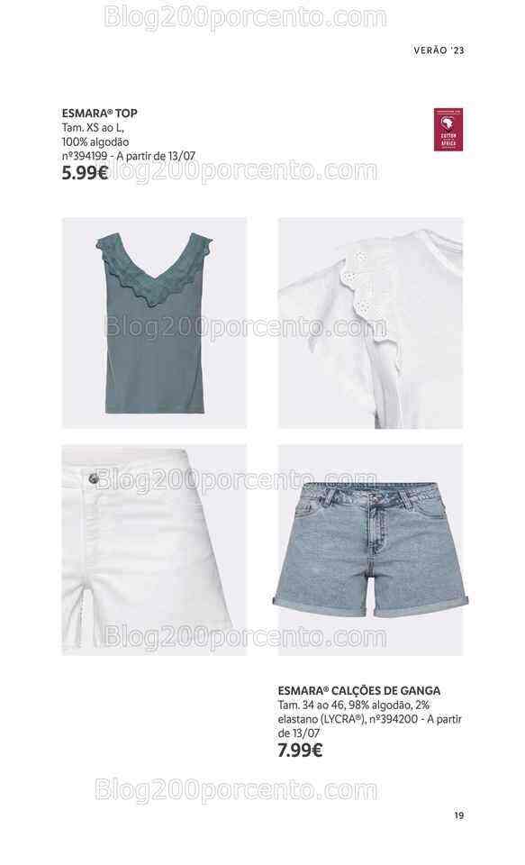 Antevisão Folheto LIDL Moda Verão Promoções a partir de 26 junho