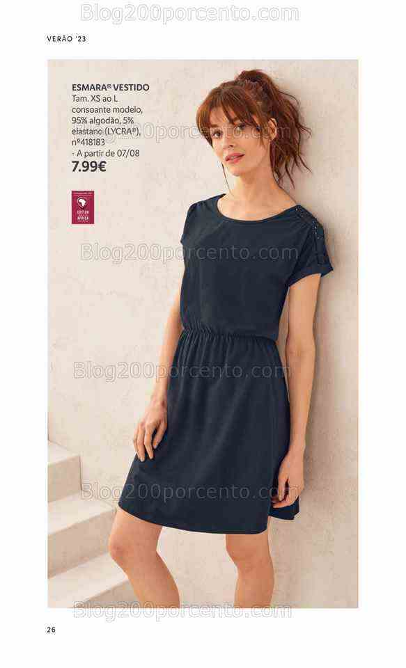 Antevisão Folheto LIDL Moda Verão Promoções a partir de 26 junho