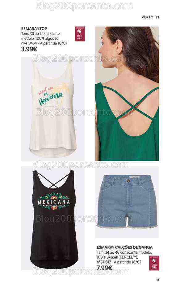 Antevisão Folheto LIDL Moda Verão Promoções a partir de 26 junho