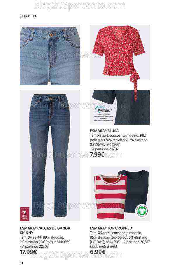 Antevisão Folheto LIDL Moda Verão Promoções a partir de 26 junho