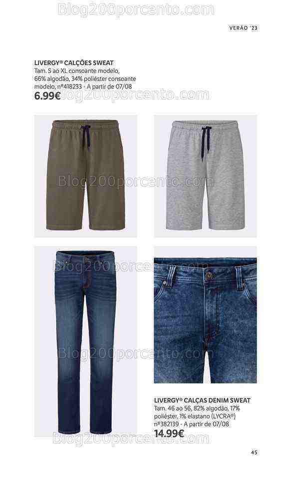 Antevisão Folheto LIDL Moda Verão Promoções a partir de 26 junho