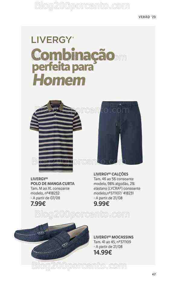 Antevisão Folheto LIDL Moda Verão Promoções a partir de 26 junho
