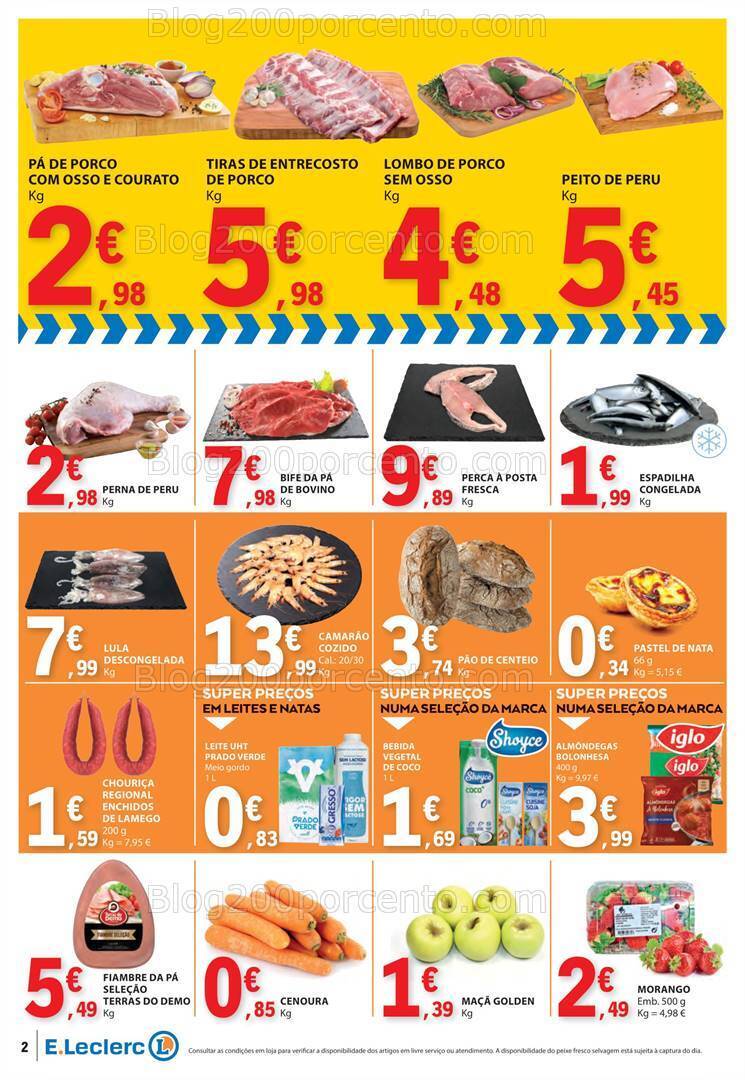 Antevisão Folheto E-LECLERC Promoções Fim de Semana - 15 a 17 março