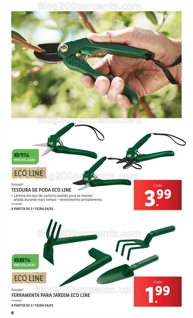 Antevisão Folheto LIDL Especial Jardim Promoções a partir de 7 março