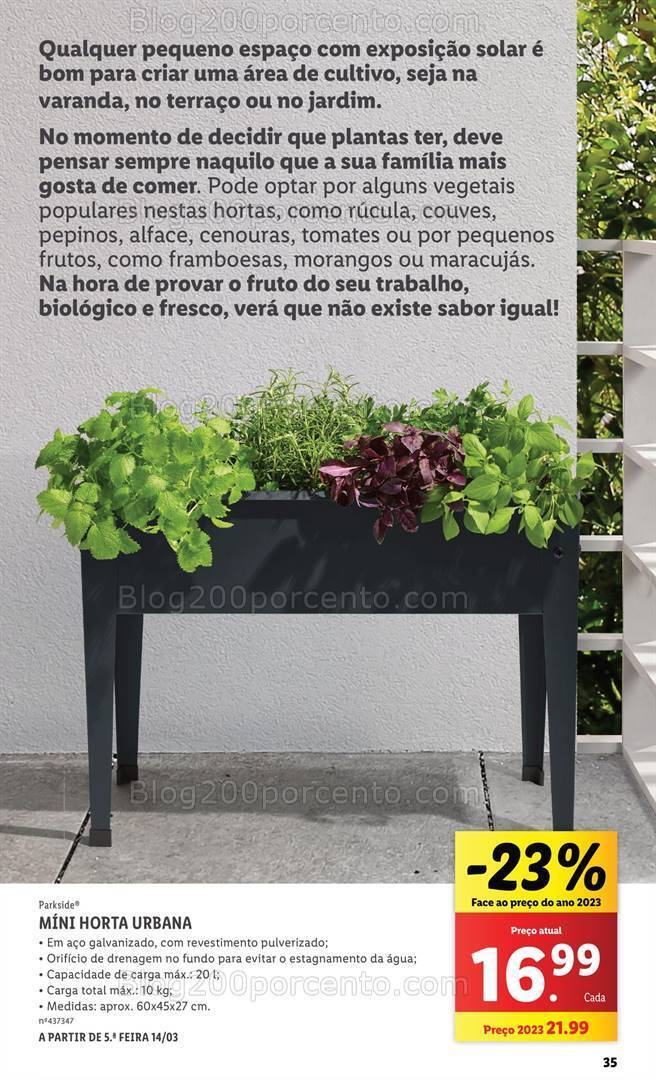 Antevisão Folheto LIDL Especial Jardim Promoções a partir de 7 março