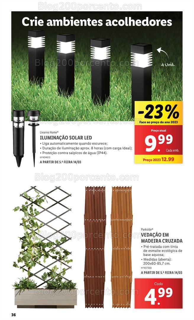 Antevisão Folheto LIDL Especial Jardim Promoções a partir de 7 março