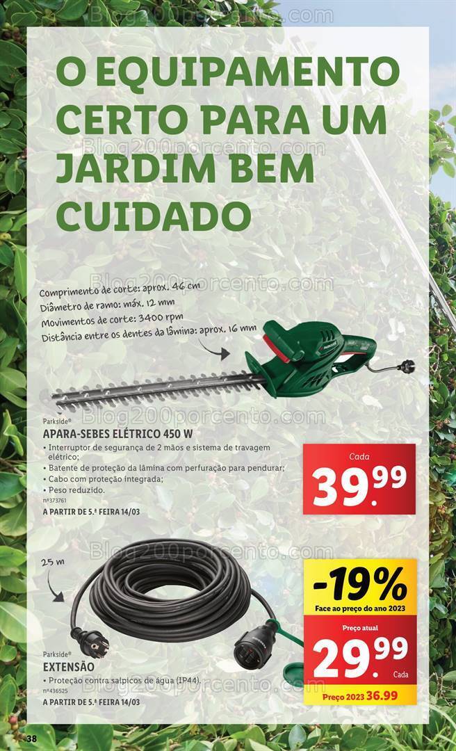Antevisão Folheto LIDL Especial Jardim Promoções a partir de 7 março