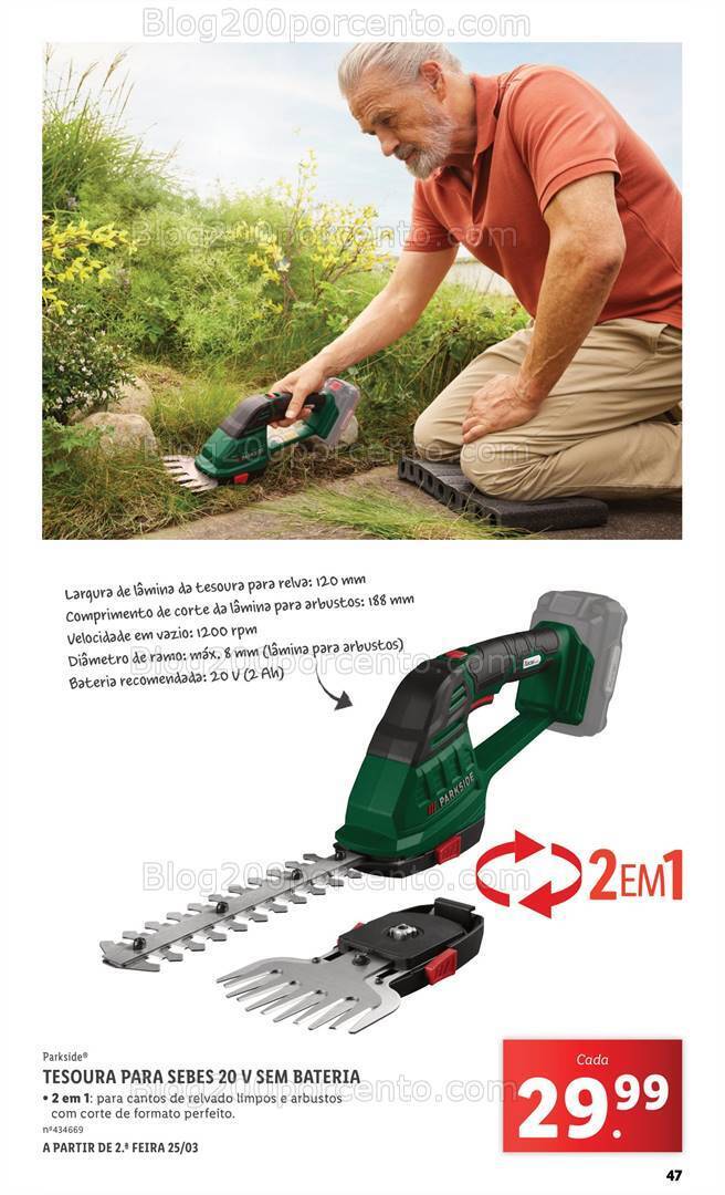 Antevisão Folheto LIDL Especial Jardim Promoções a partir de 7 março