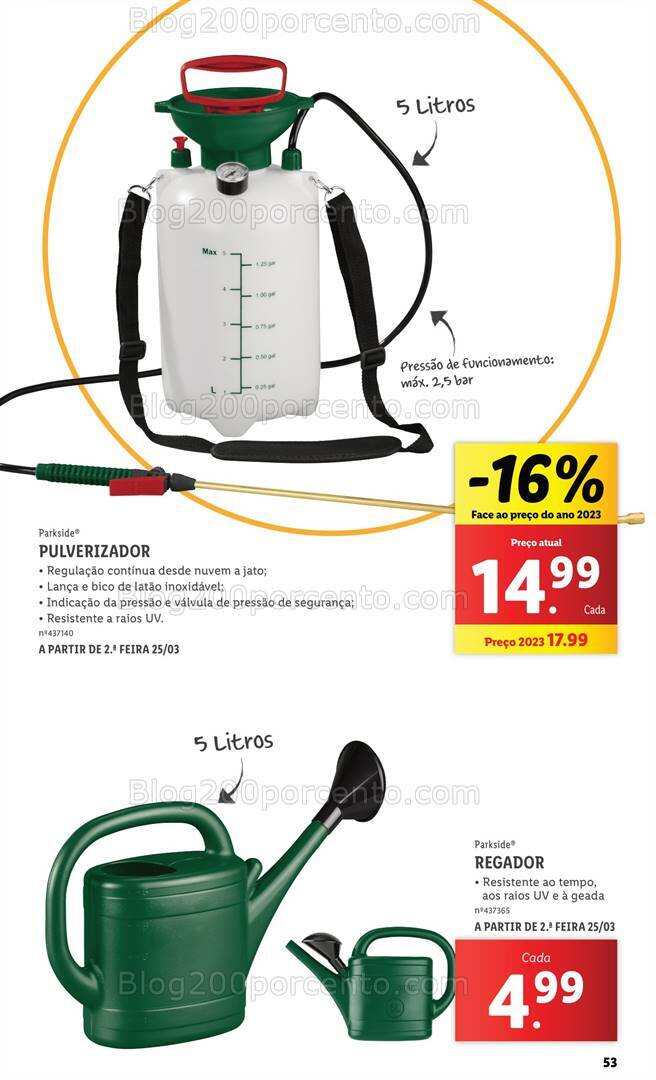 Antevisão Folheto LIDL Especial Jardim Promoções a partir de 7 março