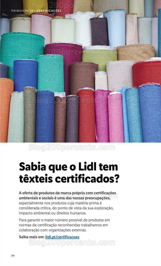 Antevisão Folheto LIDL Esmara Primavera Promoções a partir de 7 março