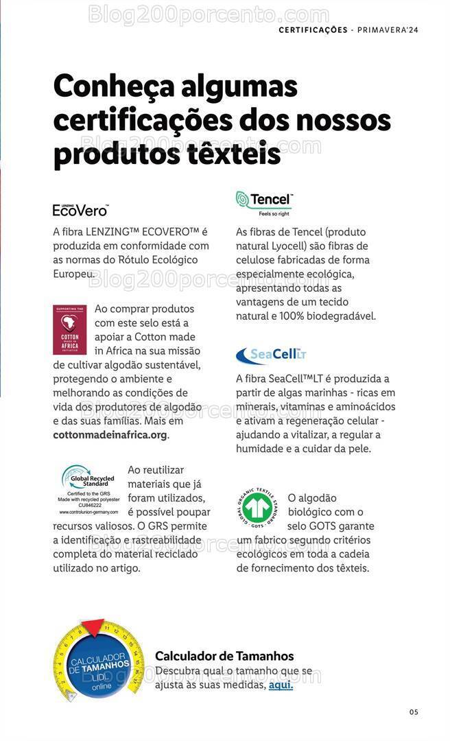 Antevisão Folheto LIDL Esmara Primavera Promoções a partir de 7 março