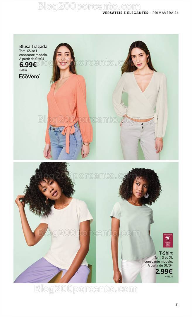 Antevisão Folheto LIDL Esmara Primavera Promoções a partir de 7 março