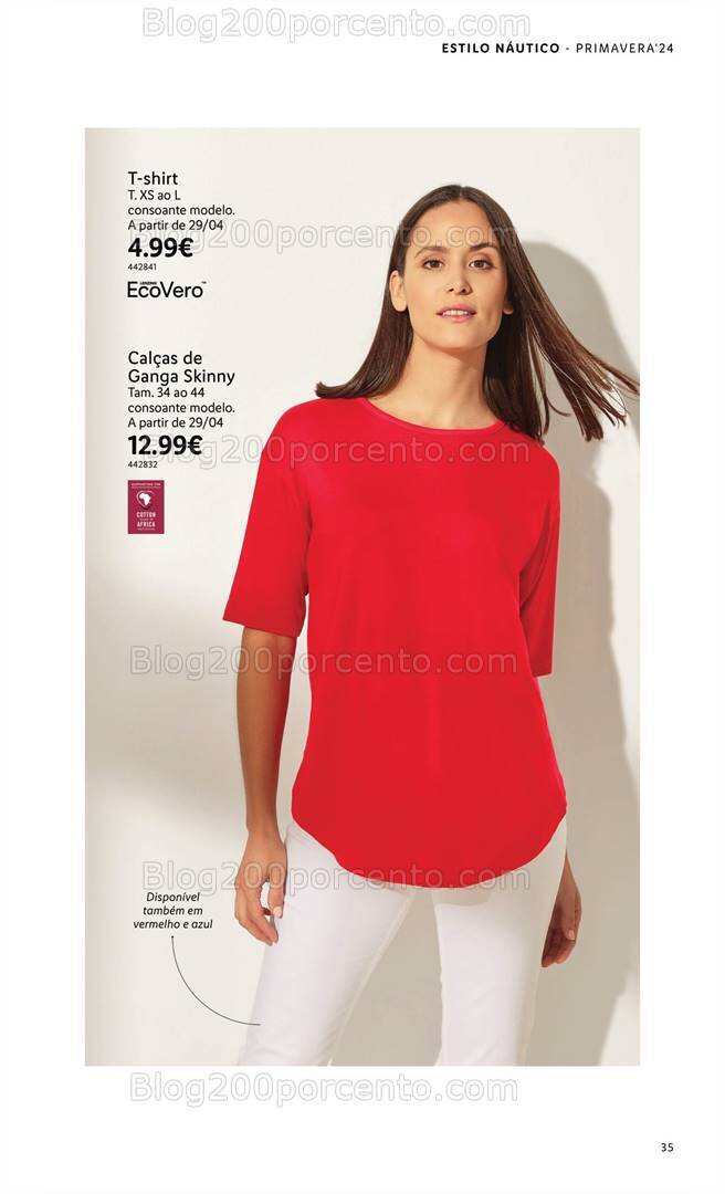 Antevisão Folheto LIDL Esmara Primavera Promoções a partir de 7 março