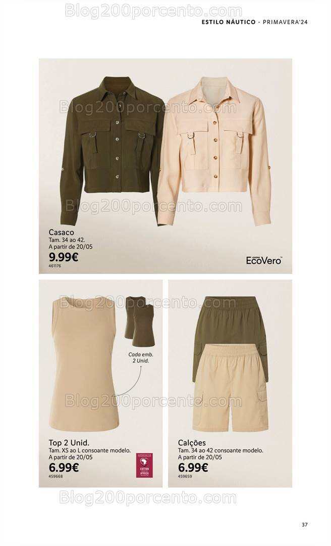 Antevisão Folheto LIDL Esmara Primavera Promoções a partir de 7 março