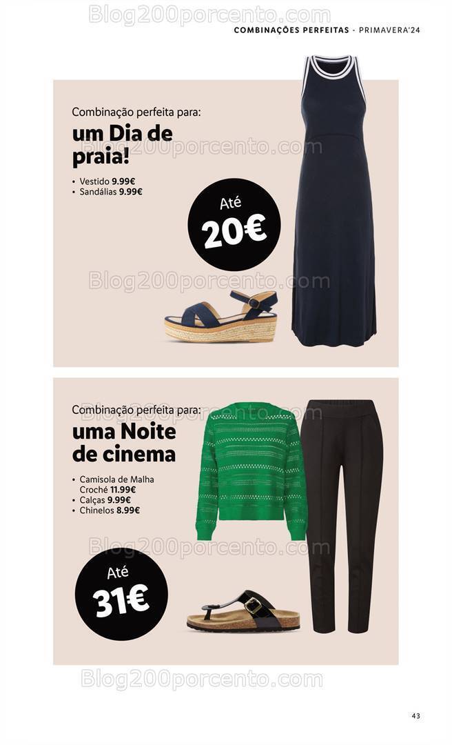 Antevisão Folheto LIDL Esmara Primavera Promoções a partir de 7 março