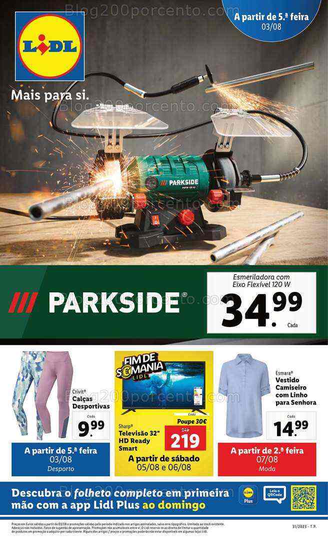 Antevisão Folheto LIDL Bazar Promoções de 3 a 9 agosto