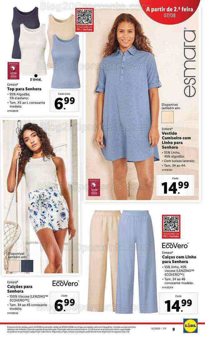 Antevisão Folheto LIDL Bazar Promoções de 3 a 9 agosto