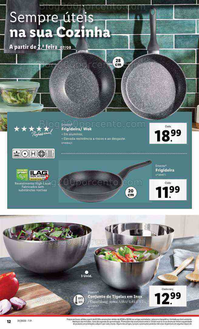 Antevisão Folheto LIDL Bazar Promoções de 3 a 9 agosto