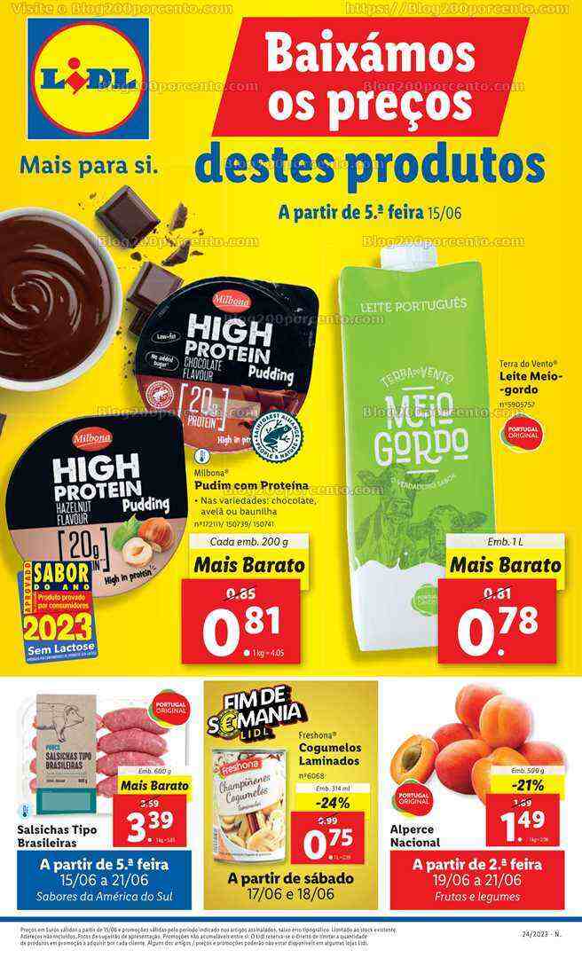 Antevisão Folheto LIDL Promoções de 15 a 21 junho