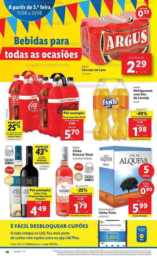 Antevisão Folheto LIDL Promoções de 15 a 21 junho
