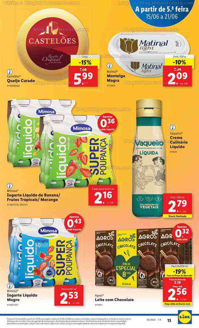 Antevisão Folheto LIDL Promoções de 15 a 21 junho