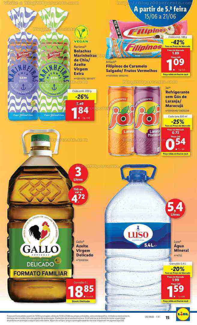 Antevisão Folheto LIDL Promoções de 15 a 21 junho
