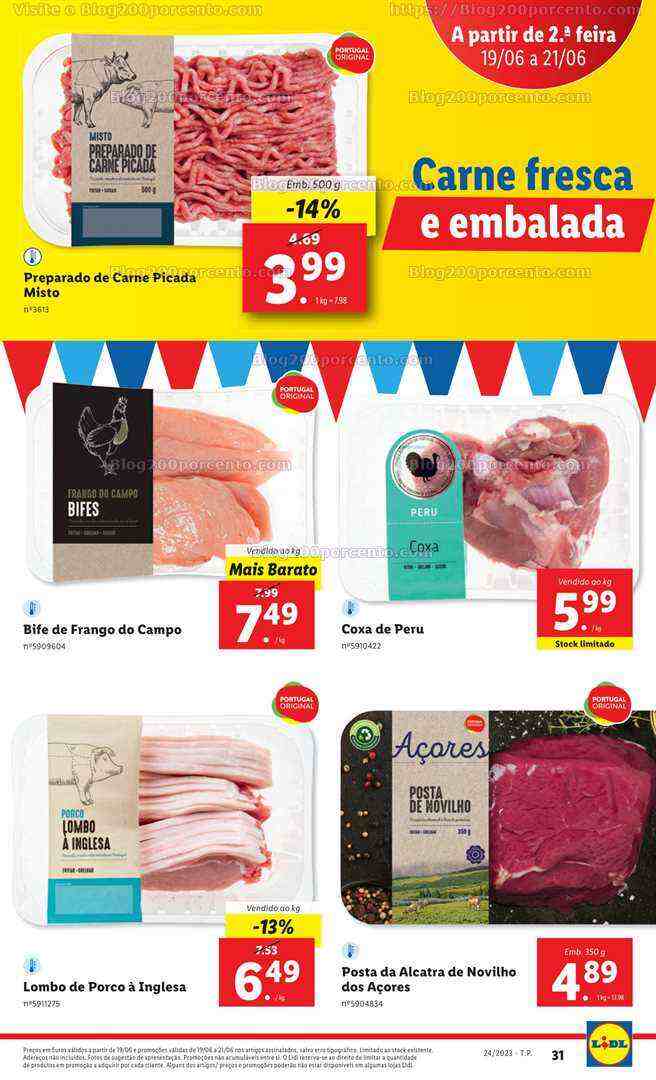 Antevisão Folheto LIDL Supermercado Promoções de 19 a 21 junho