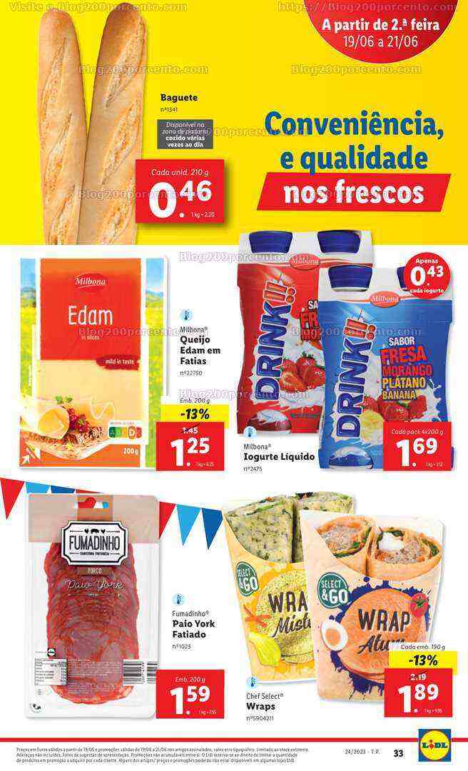 Antevisão Folheto LIDL Supermercado Promoções de 19 a 21 junho