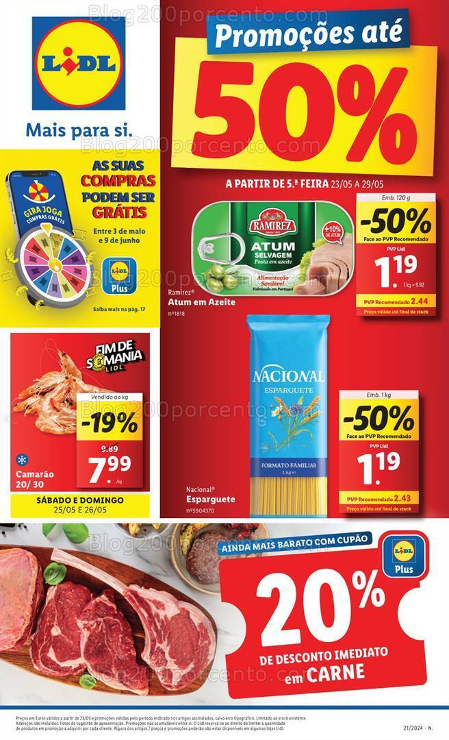 Antevisão Folheto LIDL Promoções de 23 a 29 maio