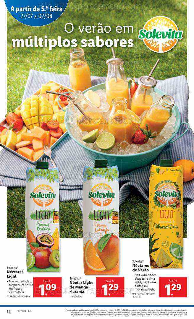 Antevisão Folheto LIDL Promoções de 27 julho a 2 agosto