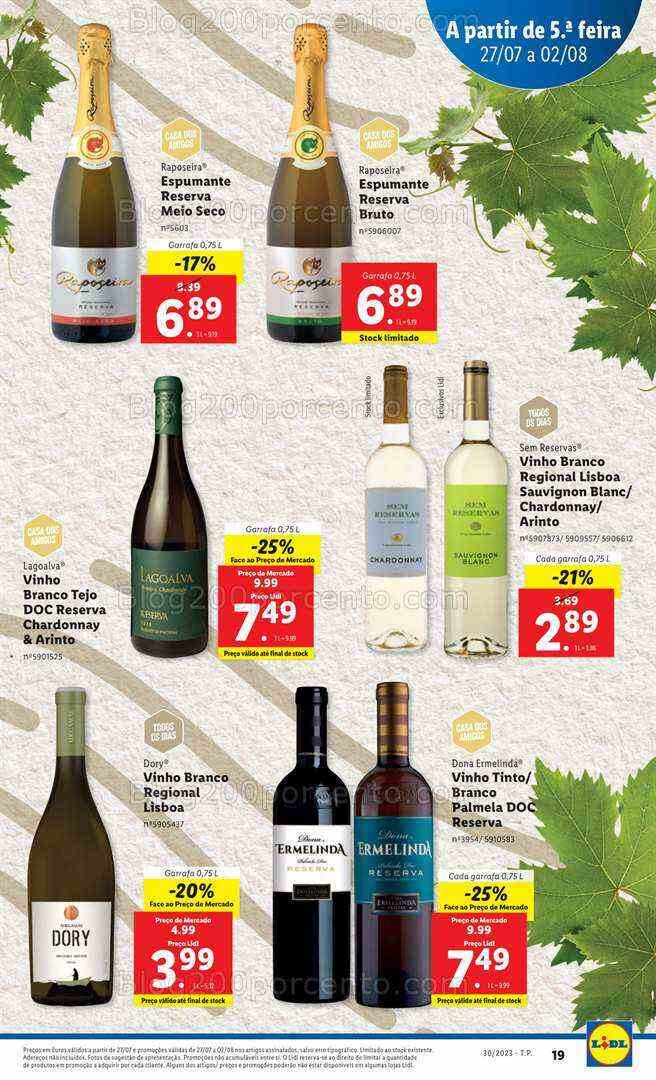 Antevisão Folheto LIDL Promoções de 27 julho a 2 agosto