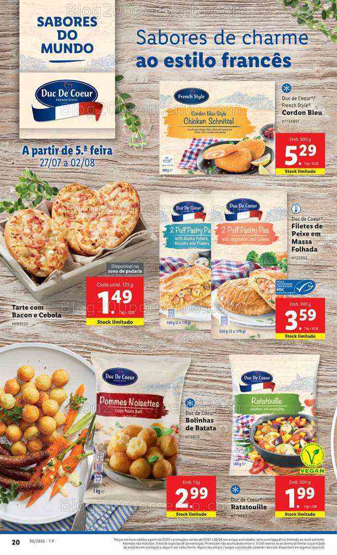 Antevisão Folheto LIDL Promoções de 27 julho a 2 agosto