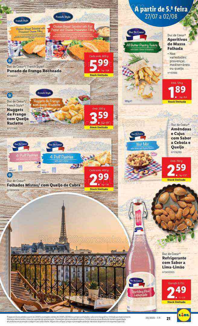 Antevisão Folheto LIDL Promoções de 27 julho a 2 agosto