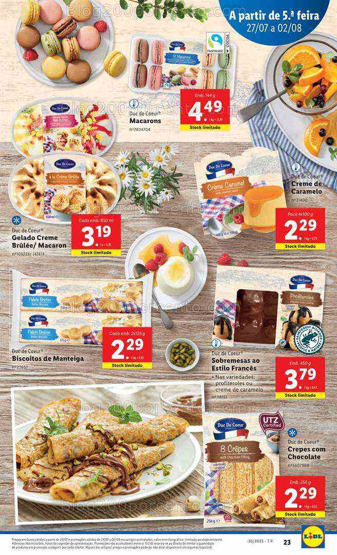 Antevisão Folheto LIDL Promoções de 27 julho a 2 agosto