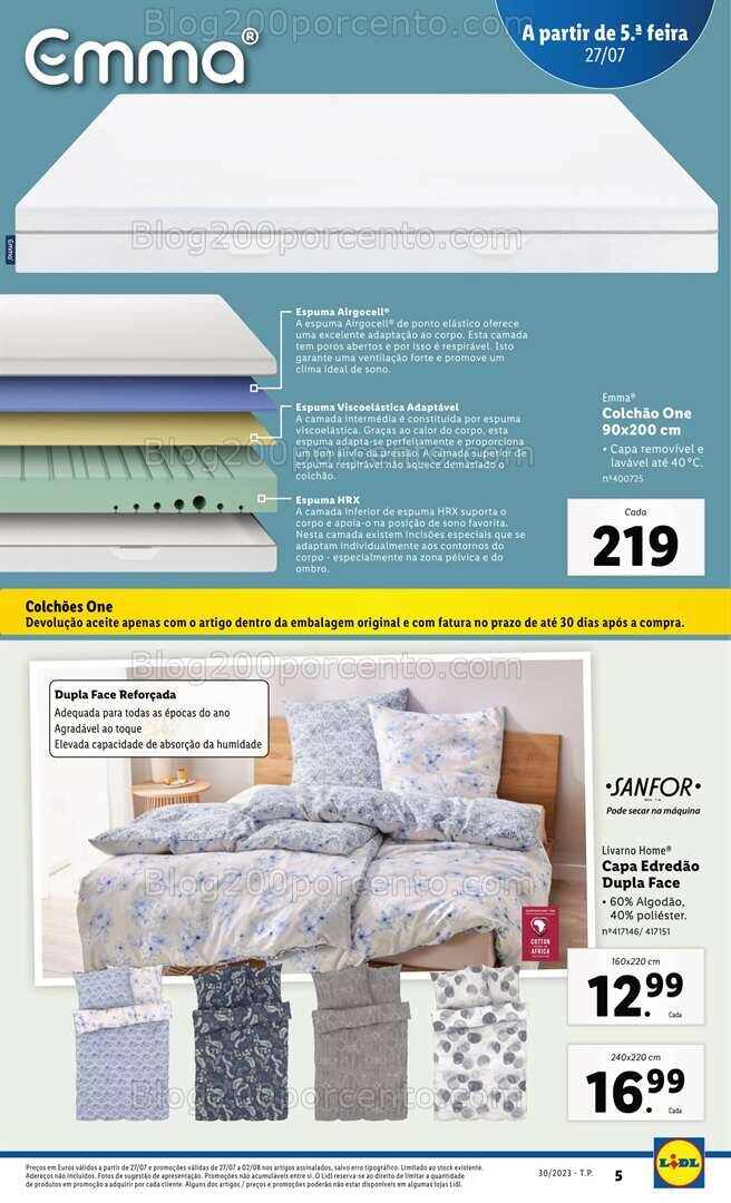 Antevisão Folheto LIDL Bazar Promoções de 27 julho a 2 agosto